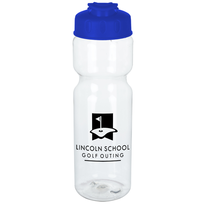 Custom Clear Impact Olympian Sport Bottle with Flip Lid - 28 oz