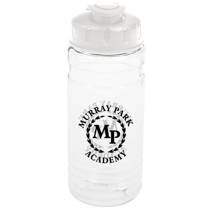 Custom Clear Impact Line Up Bottle with Flip Lid - 20 oz