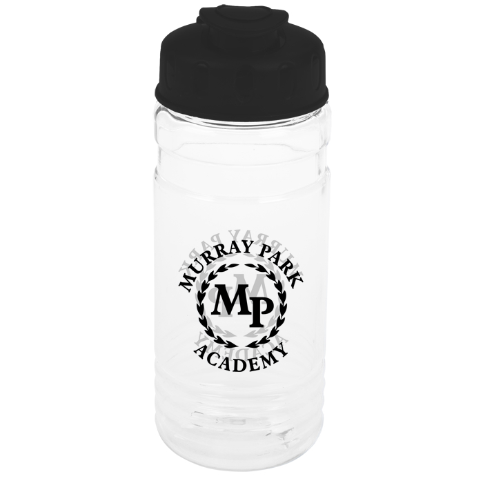 Custom Clear Impact Line Up Bottle with Flip Lid - 20 oz