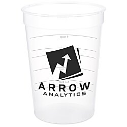 Custom Translucent Stadium Cup with Measurements - 12 oz