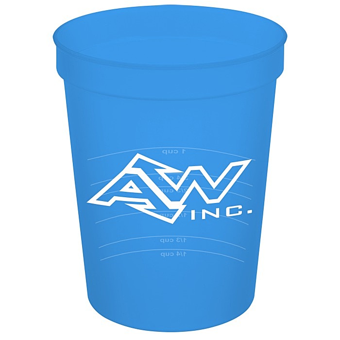 Custom Translucent Stadium Cup with Measurements - 16 oz