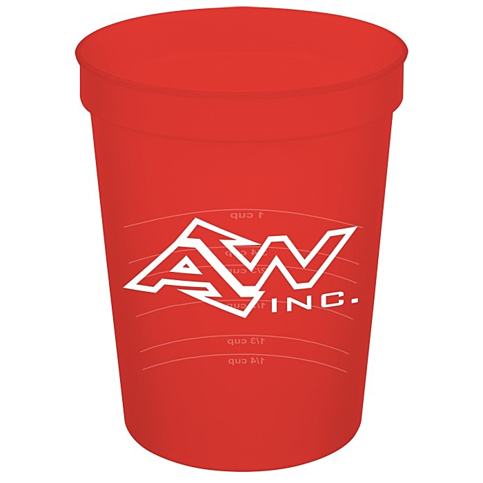 Custom Translucent Stadium Cup with Measurements - 16 oz