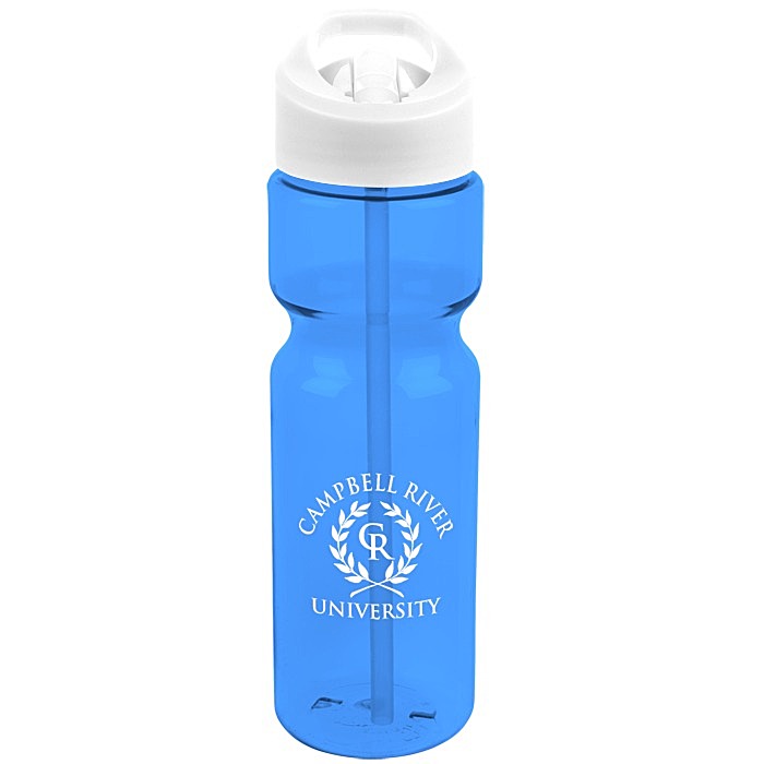 Custom Olympian Sport Bottle with Flip Straw Lid - 28 oz