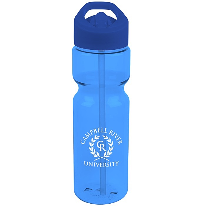 Custom Olympian Sport Bottle with Flip Straw Lid - 28 oz
