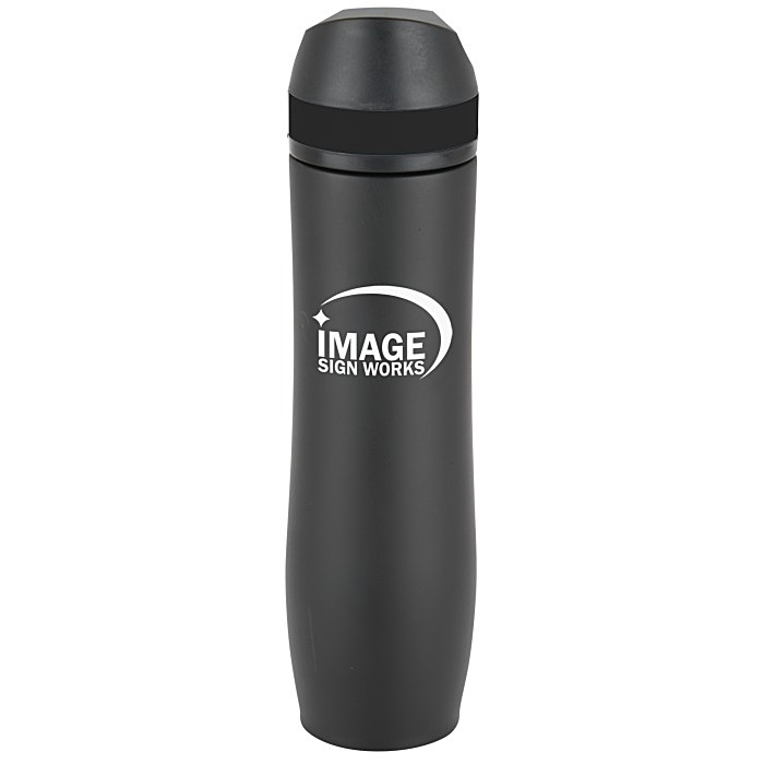 Custom Persona Wave Vacuum Water Bottle - 20 oz. - Black
