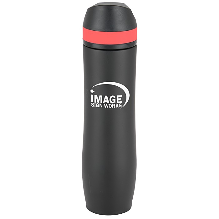 Custom Persona Wave Vacuum Water Bottle - 20 oz. - Black