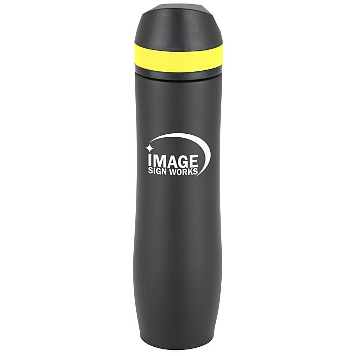 Custom Persona Wave Vacuum Water Bottle - 20 oz. - Black