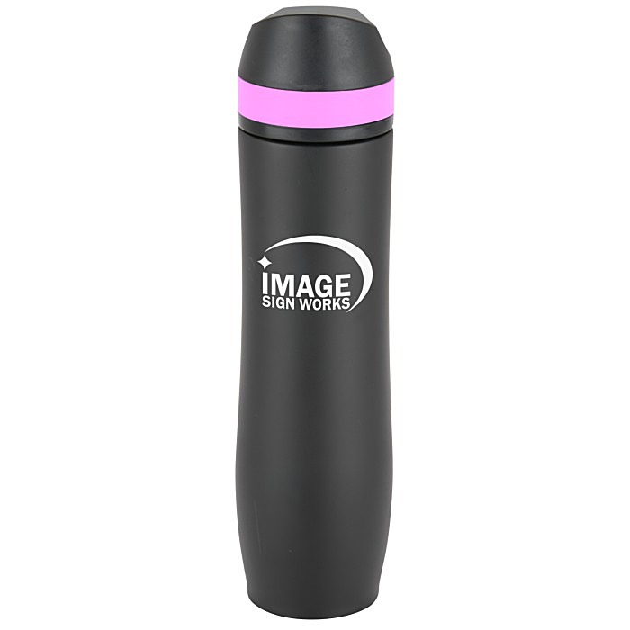 Custom Persona Wave Vacuum Water Bottle - 20 oz. - Black