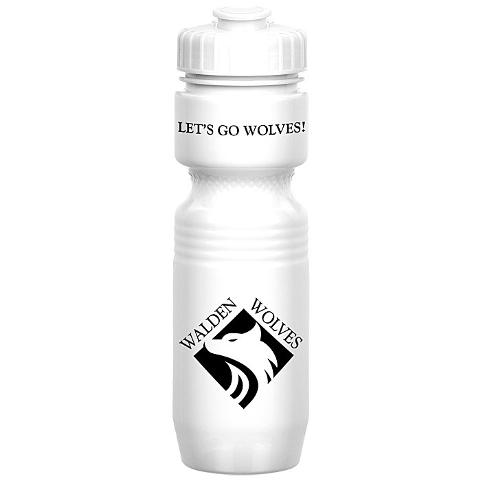 Custom Jogger Infuser Sport Bottle - 25 ounces - Opaque - Flip Top Lid