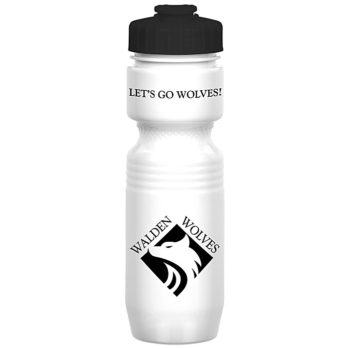 Custom Jogger Infuser Sport Bottle - 25 ounces - Opaque - Flip Top Lid