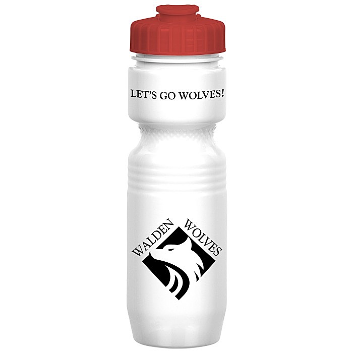 Custom Jogger Infuser Sport Bottle - 25 ounces - Opaque - Flip Top Lid