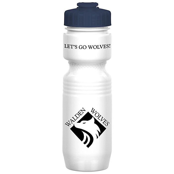 Custom Jogger Infuser Sport Bottle - 25 ounces - Opaque - Flip Top Lid