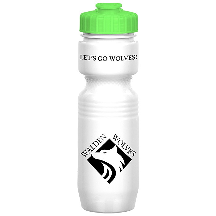Custom Jogger Infuser Sport Bottle - 25 ounces - Opaque - Flip Top Lid