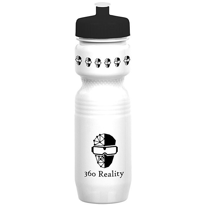 Custom Jogger Infuser Sport Bottle - 25 ounces - Opaque - Push Pull Lid