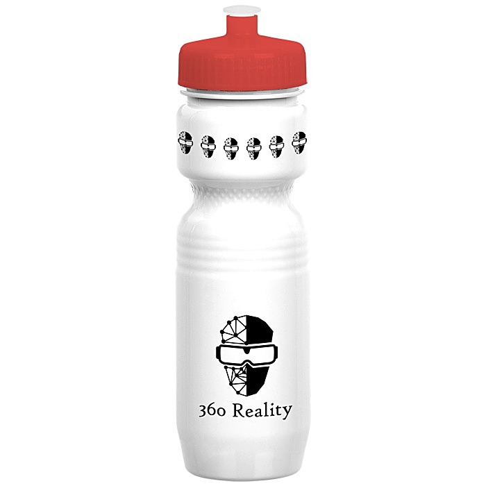 Custom Jogger Infuser Sport Bottle - 25 ounces - Opaque - Push Pull Lid