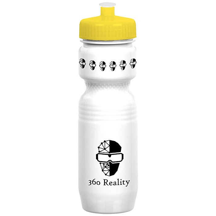Custom Jogger Infuser Sport Bottle - 25 ounces - Opaque - Push Pull Lid