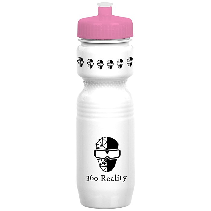 Custom Jogger Infuser Sport Bottle - 25 ounces - Opaque - Push Pull Lid