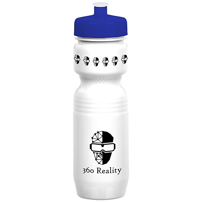Custom Jogger Infuser Sport Bottle - 25 ounces - Opaque - Push Pull Lid