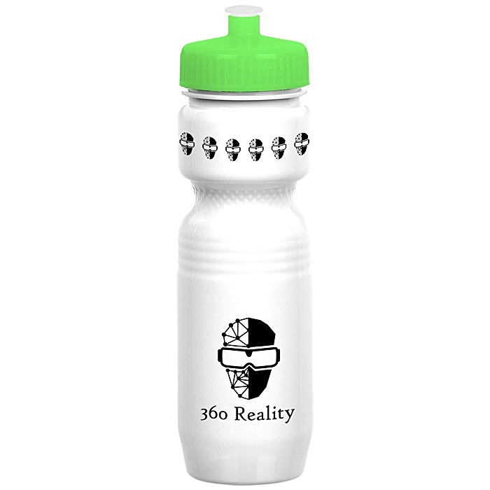 Custom Jogger Infuser Sport Bottle - 25 ounces - Opaque - Push Pull Lid