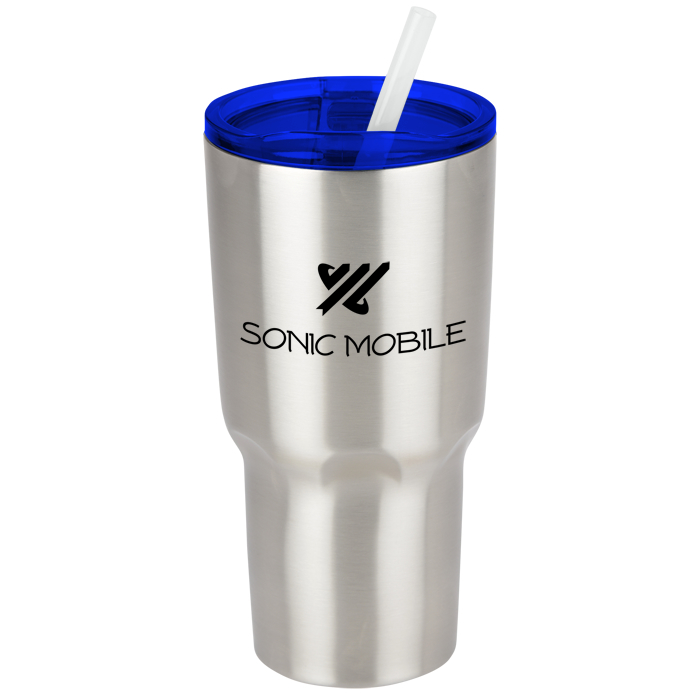 Custom Kong Vacuum Insulated Travel Tumbler - 26 oz - Stainless Steel