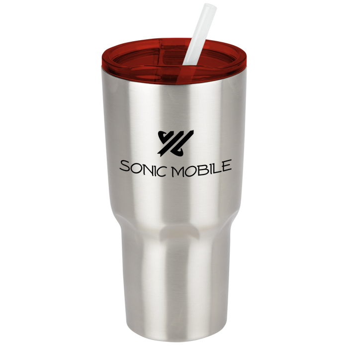 Custom Kong Vacuum Insulated Travel Tumbler - 26 oz - Stainless Steel
