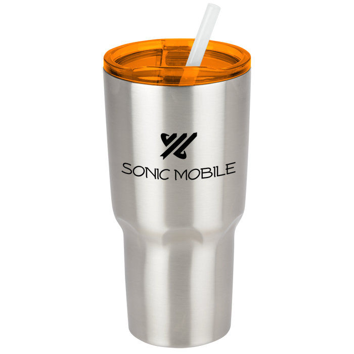 Custom Kong Vacuum Insulated Travel Tumbler - 26 oz - Stainless Steel