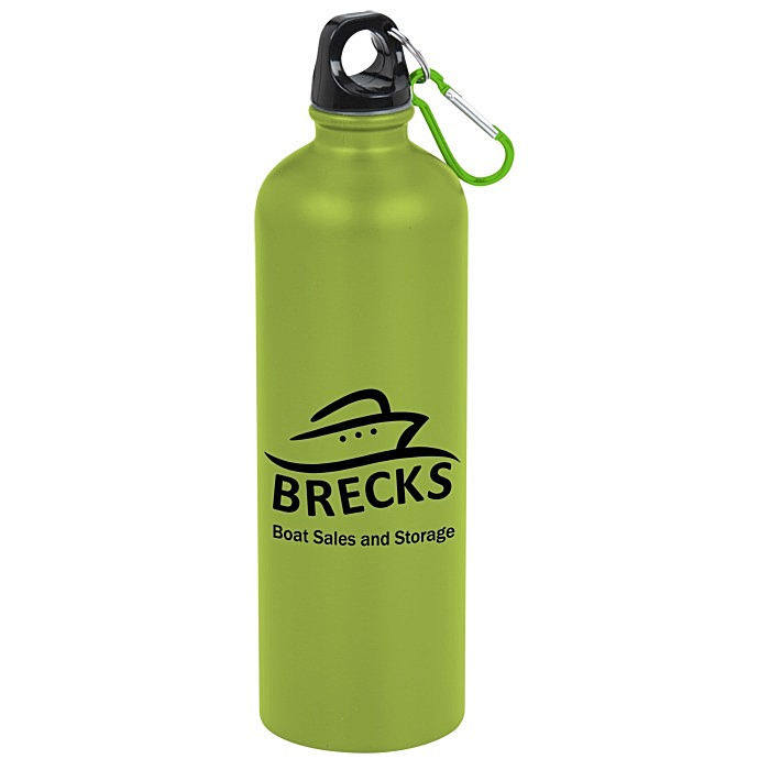 Custom Stainless Steel Water Bottle - 25 oz. - Matte - 24 hr