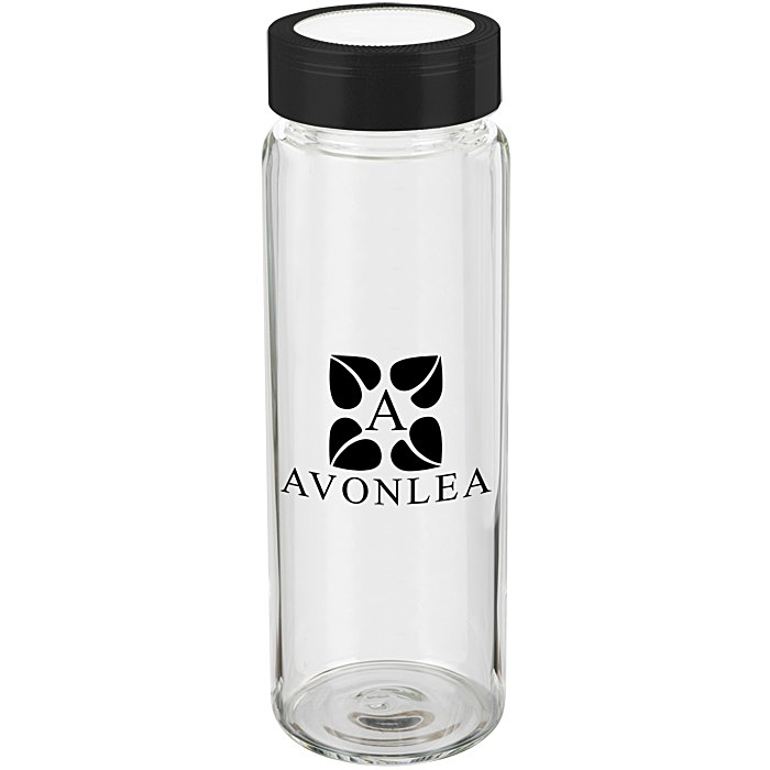 Custom Glass Wide Mouth Water Bottle - 20 oz.