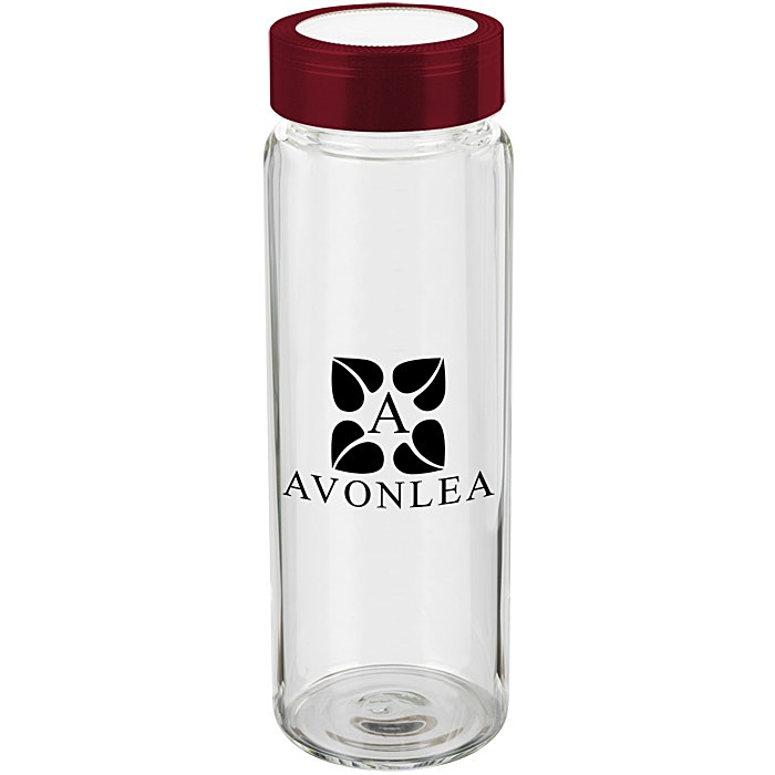 Custom Glass Wide Mouth Water Bottle - 20 oz.
