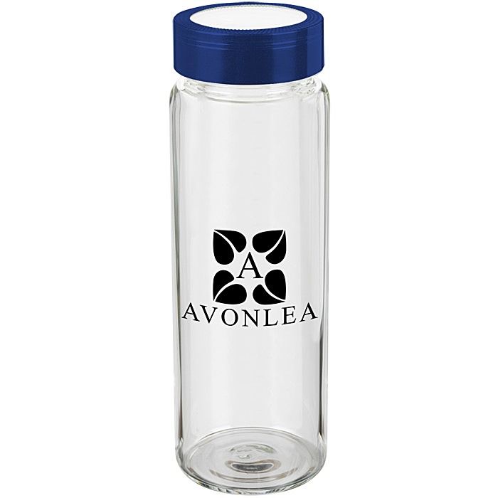 Custom Glass Wide Mouth Water Bottle - 20 oz.
