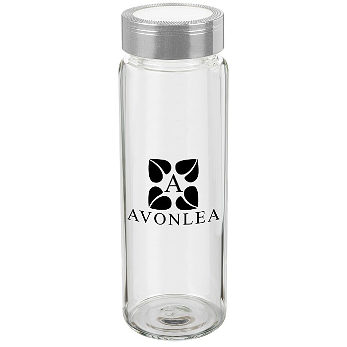 Custom Glass Wide Mouth Water Bottle - 20 oz. - 24 hr