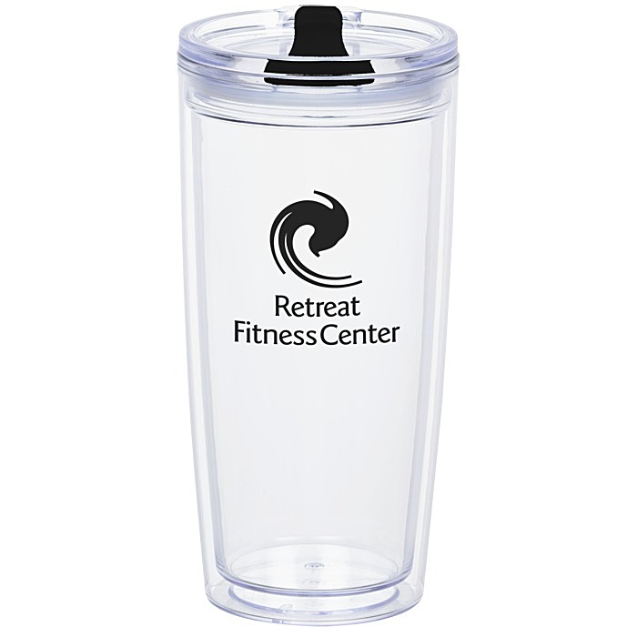 Custom Clearly Acrylic Travel Tumbler - 20 oz.