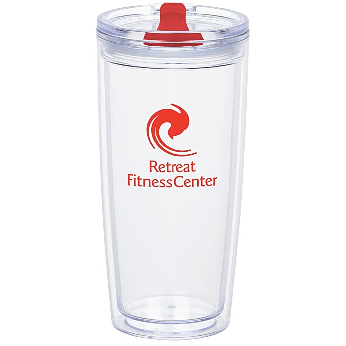 Custom Clearly Acrylic Travel Tumbler - 20 oz.