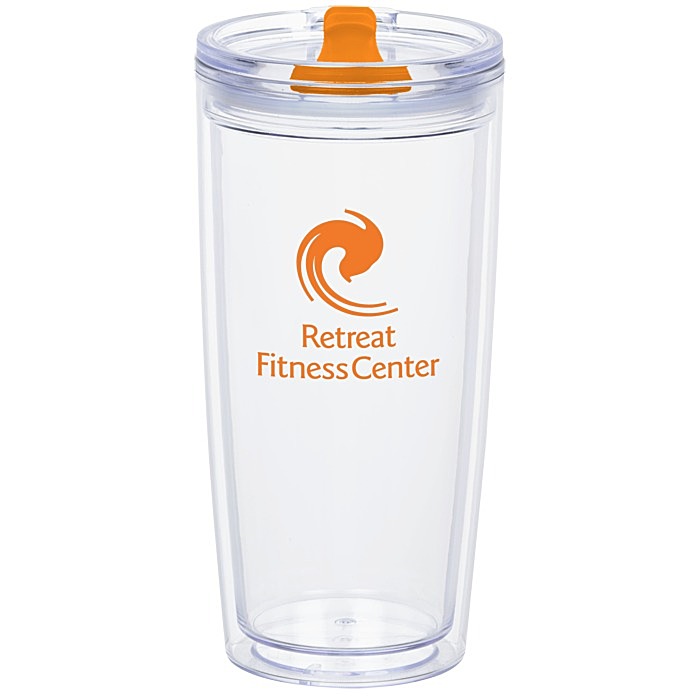 Custom Clearly Acrylic Travel Tumbler - 20 oz.
