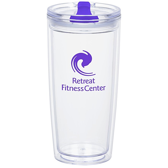 Custom Clearly Acrylic Travel Tumbler - 20 oz.