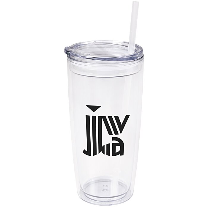 Custom Flurry Tumbler with Straw - 20 oz.