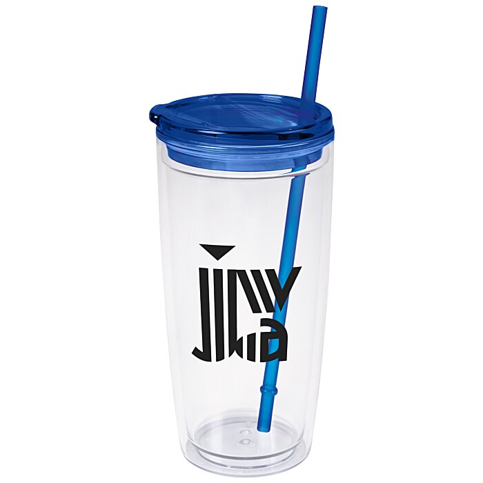 Custom Flurry Tumbler with Straw - 20 oz.