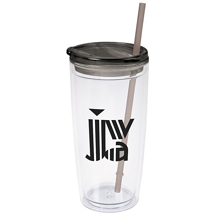Custom Flurry Tumbler with Straw - 20 oz.