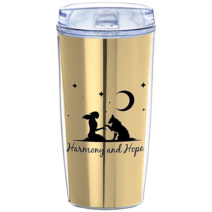Custom Metallic Ringo Travel Tumbler - 18 oz.