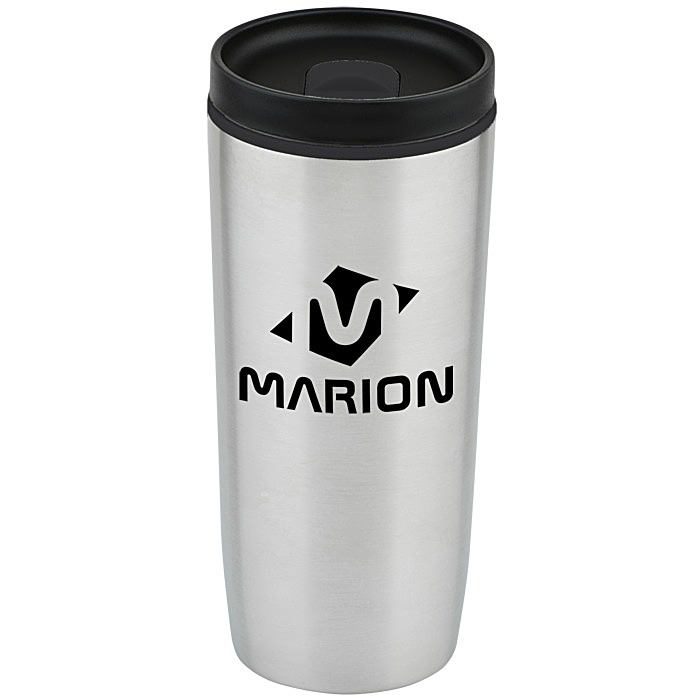 Custom Accent Stainless Travel Mug - 16 oz