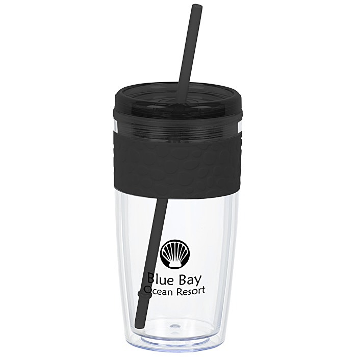 Custom Refresh Pebble Tumbler with Straw - 16 oz