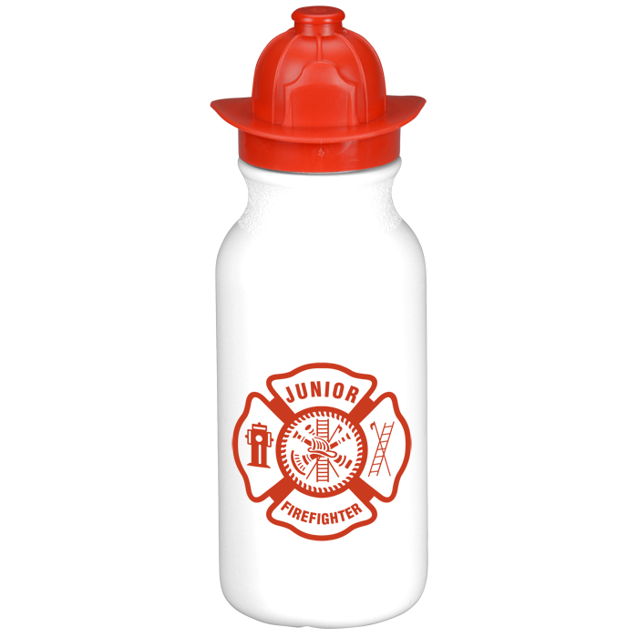 Custom Firefighter Helmet Sport Bottle - 20 oz.