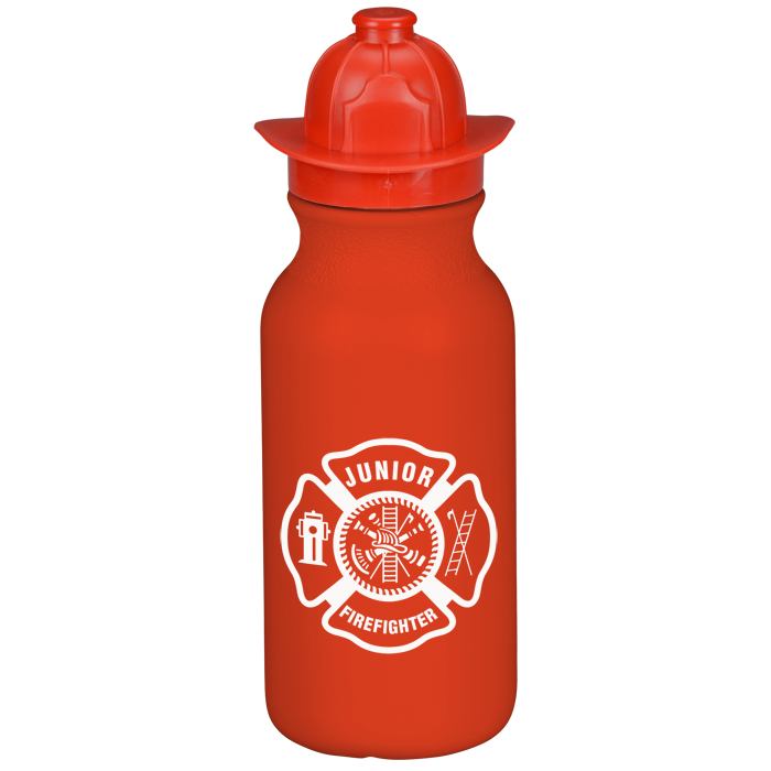 Custom Firefighter Helmet Sport Bottle - 20 oz.