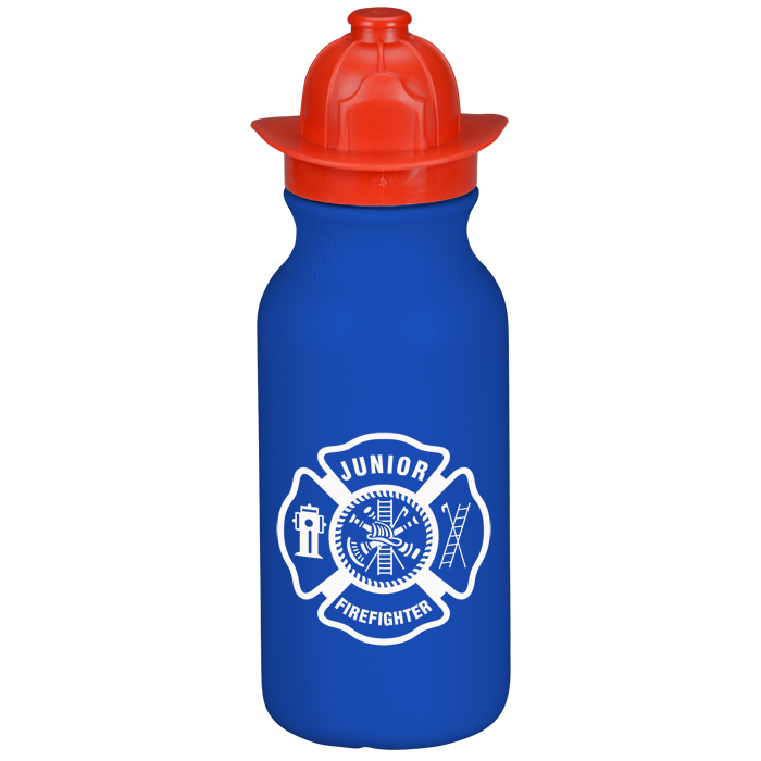 Custom Firefighter Helmet Sport Bottle - 20 oz.