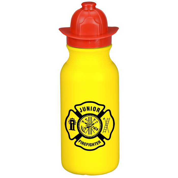 Custom Firefighter Helmet Sport Bottle - 20 oz.