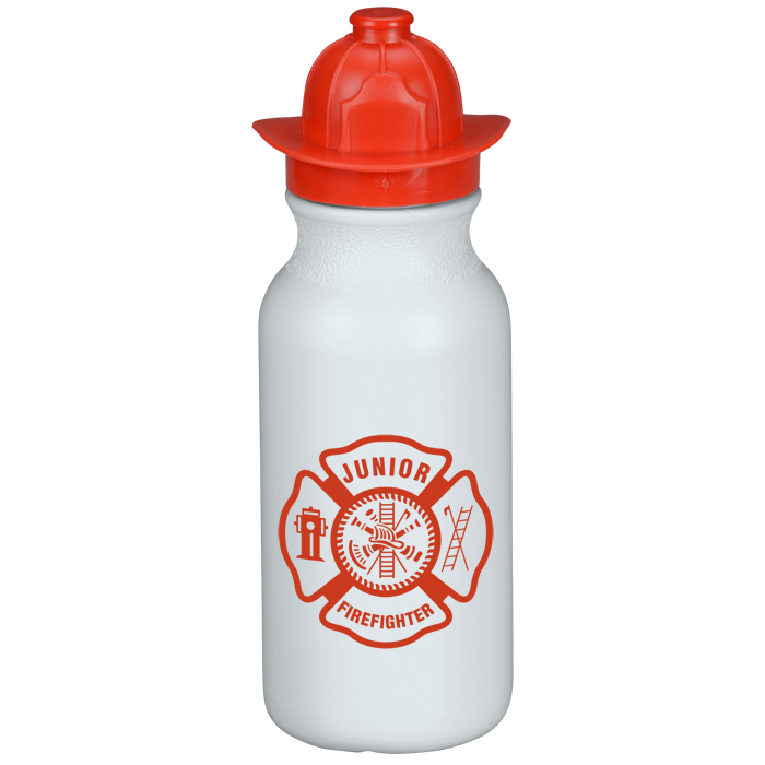 Custom Firefighter Helmet Sport Bottle - 20 oz.