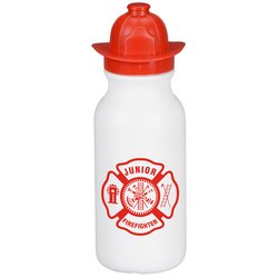 Custom Firefighter Helmet Sport Bottle - 20 oz.