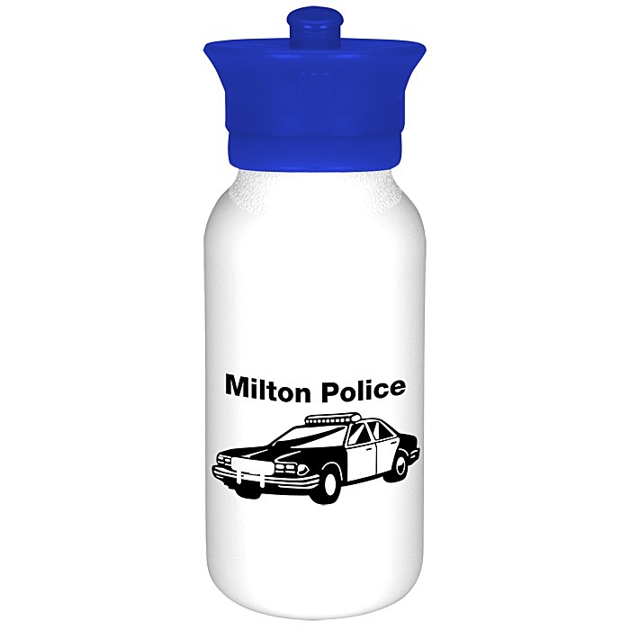 Custom Police Officer Hat Sport Bottle - 20 oz.