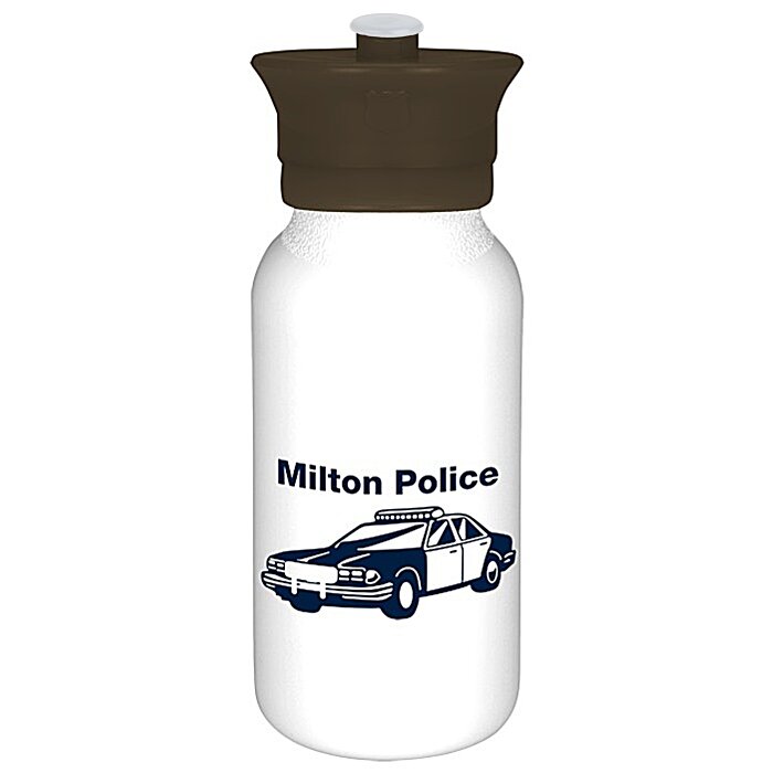 Custom Police Officer Hat Sport Bottle - 20 oz.