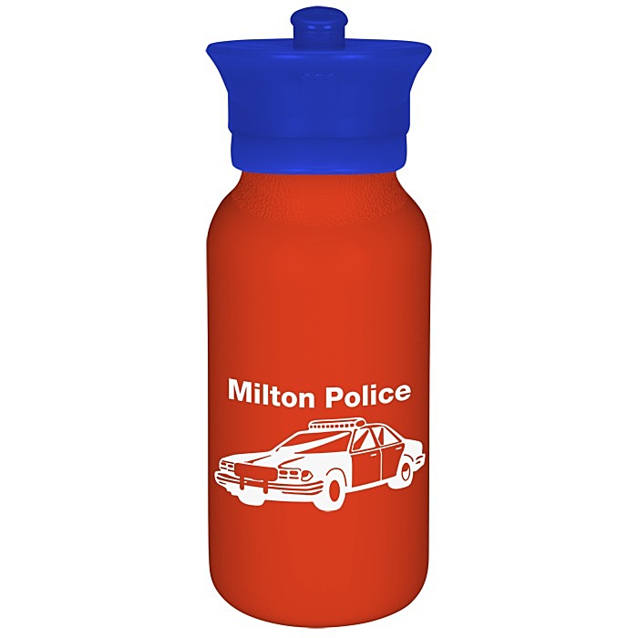 Custom Police Officer Hat Sport Bottle - 20 oz.